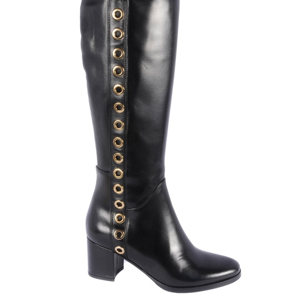Le Pepe Shoes - Le Pepe Nappa Black Knee High Boots